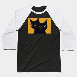 Two black cat looks strange , Twin personality , Depression Baseball T-Shirt